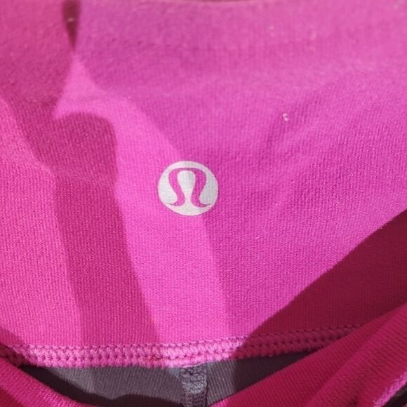 Lululemon gray raspberry groove crop pants 6 - Picture 3 of 7